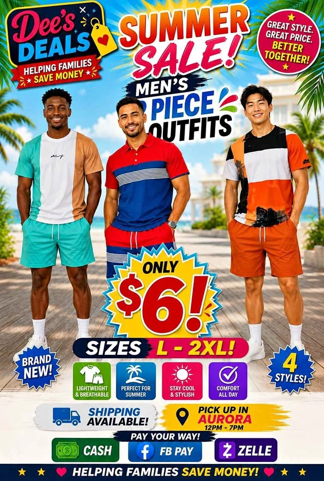 Men's Shorts sets only $6