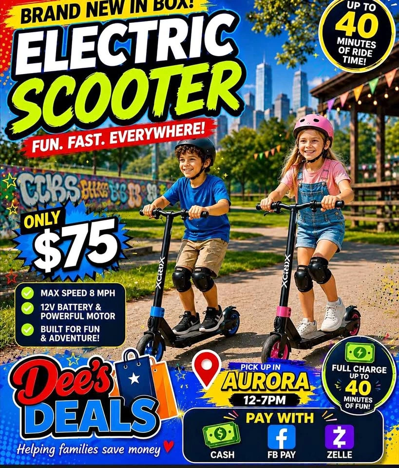 Electric Scooter BRAND NEW IN BOX ONLY $75
