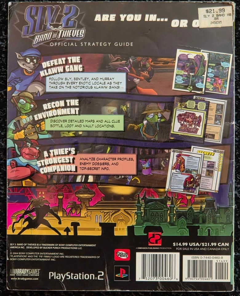 Sly 2 Band of Thieves Official Strategy Guide BradyGames - photo 2