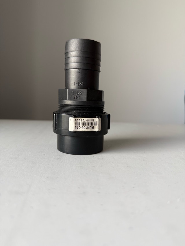 Flexible Rubber Coupling and Fitting 2-Pack