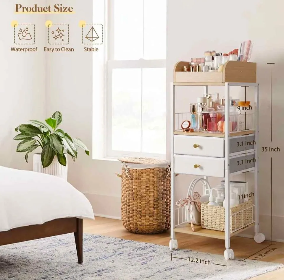 Makeup Organizer, Floor Skincare Organizers with Drawers - photo 4