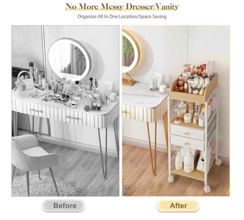 Makeup Organizer, Floor Skincare Organizers with Drawers - photo 5