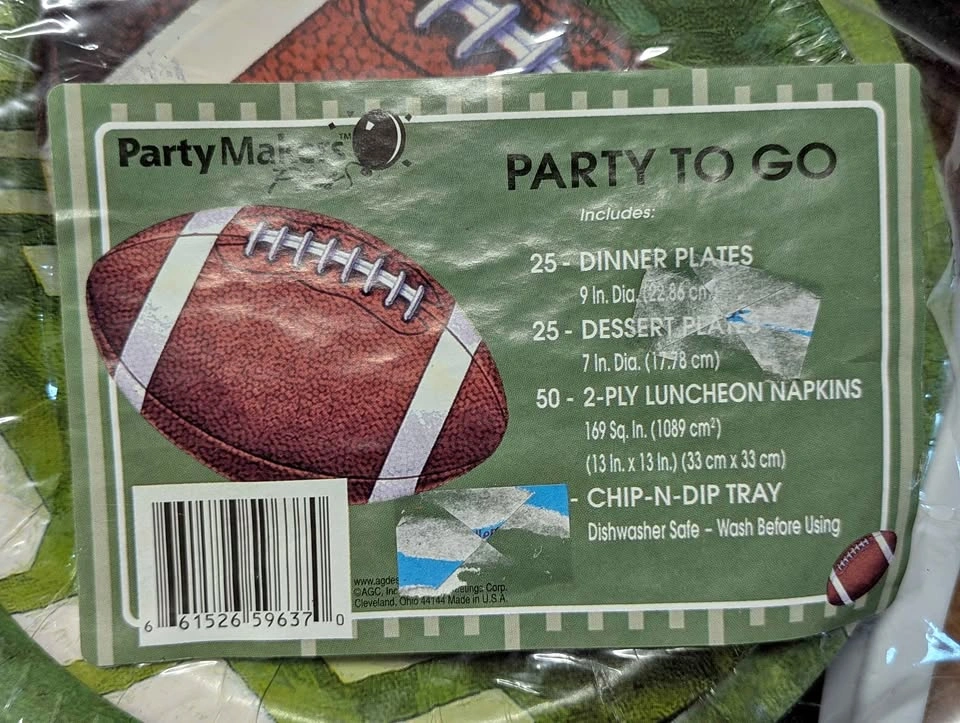Football Themed Party Set