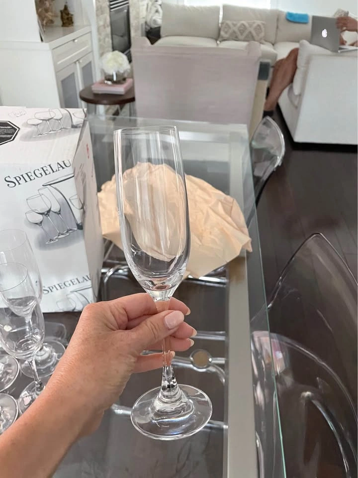 Spiegelau Crystal Champagne Flutes – Set of 5 with Original Box - photo 2