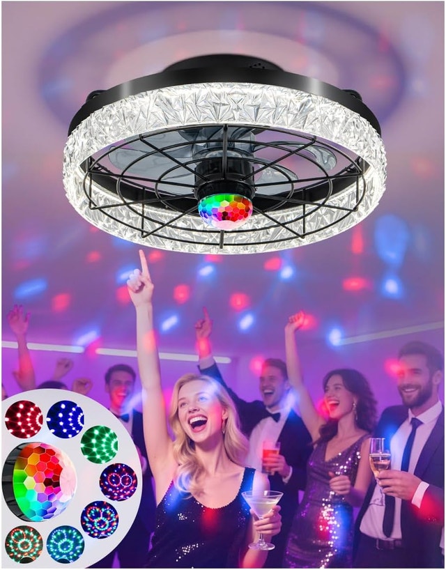 Disco Ceiling Fans with Lights (Brand New)