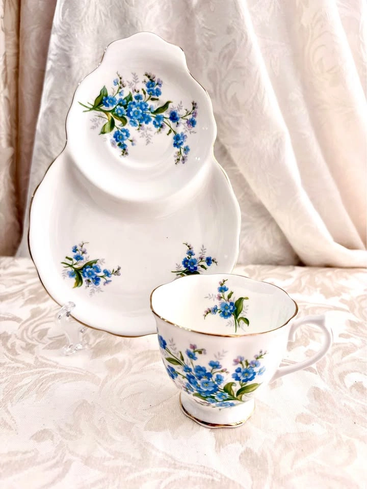 Royal Albert Forget Me Not Snack Set - photo 4