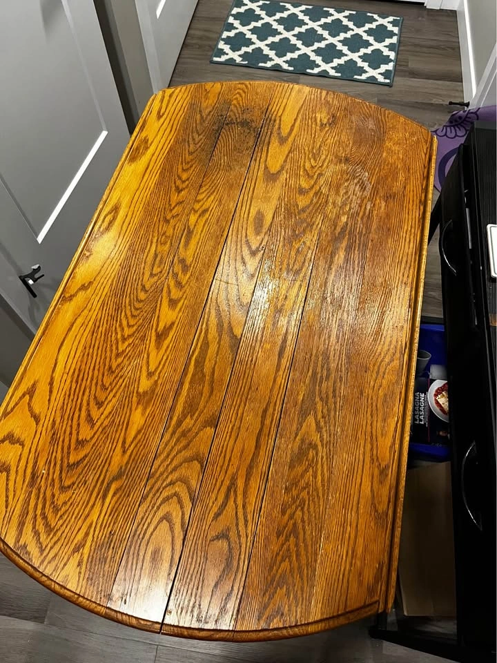 Folding Wood Dining Table and 2 Chairs - photo 3