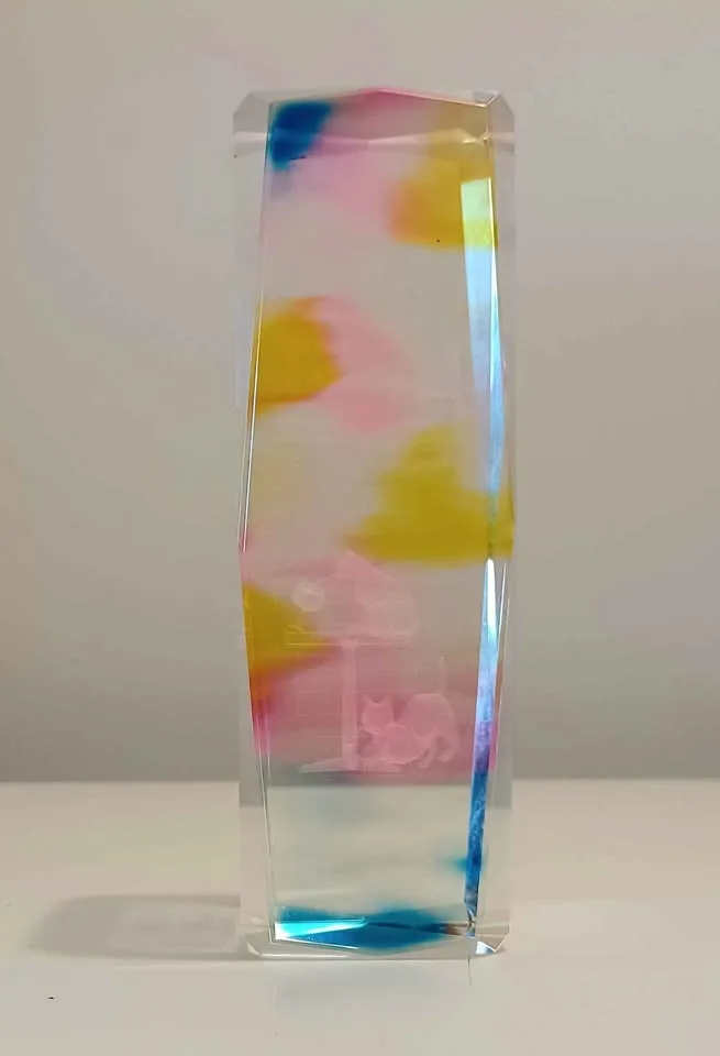 3D Crystal Cats Paperweight thumbnail