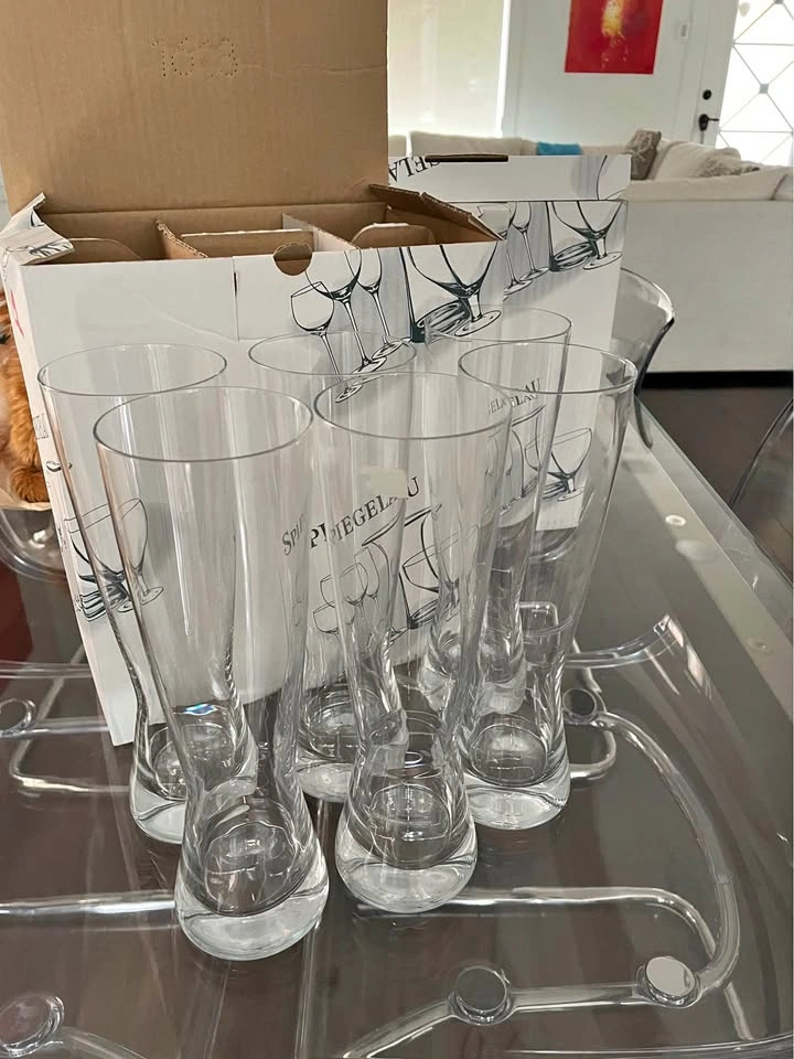 Spiegelau Crystal Beer Glasses – Set of 4 with Original Box