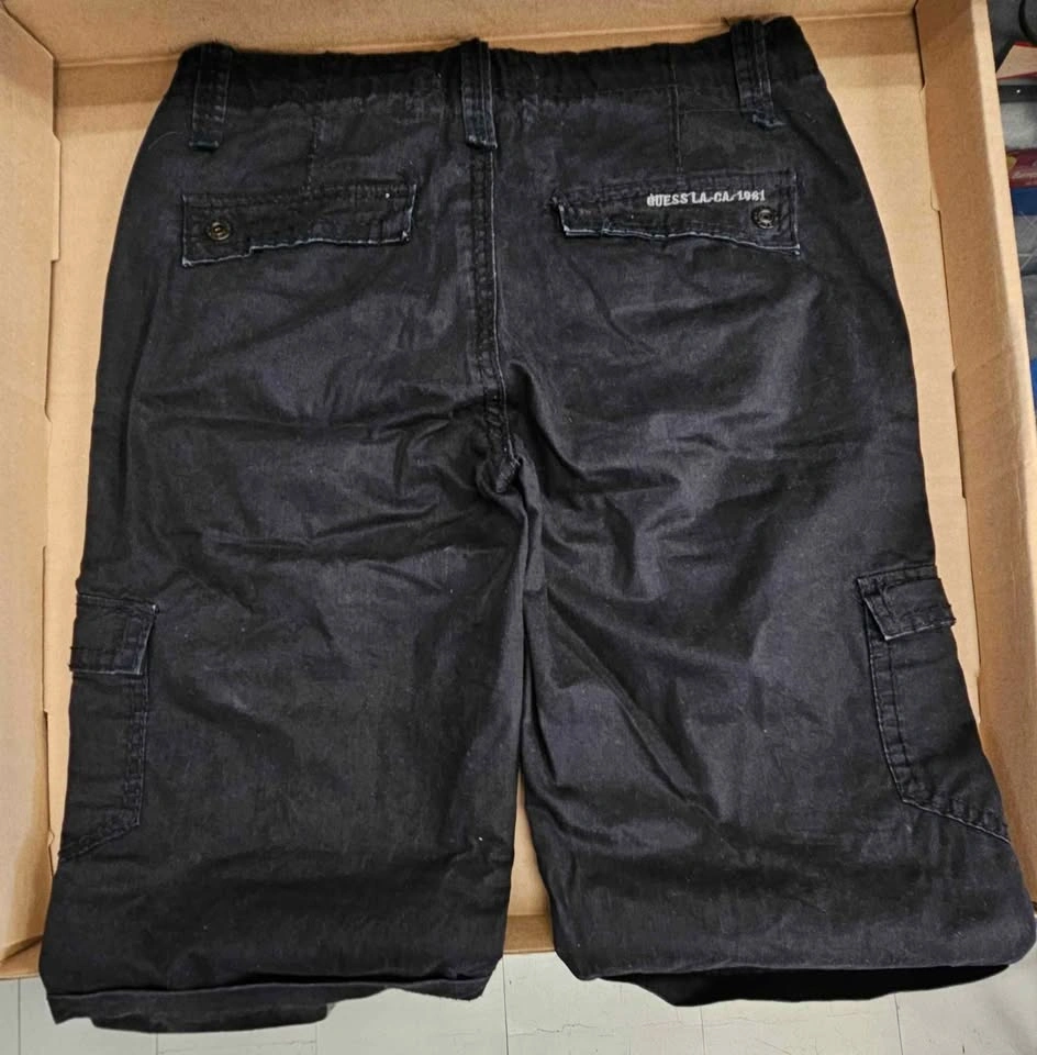 GUESS Men's Black Cargo Shorts - Size 33 - photo 2