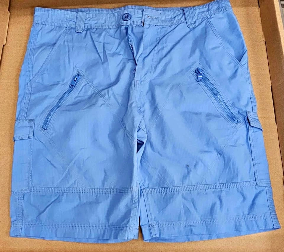 REWIND Men's Sky Blue Ripstop Cargo Shorts - Size W32