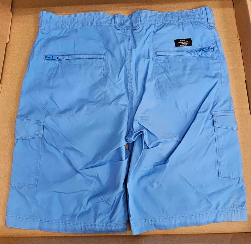 REWIND Men's Sky Blue Ripstop Cargo Shorts - Size W32 - photo 2
