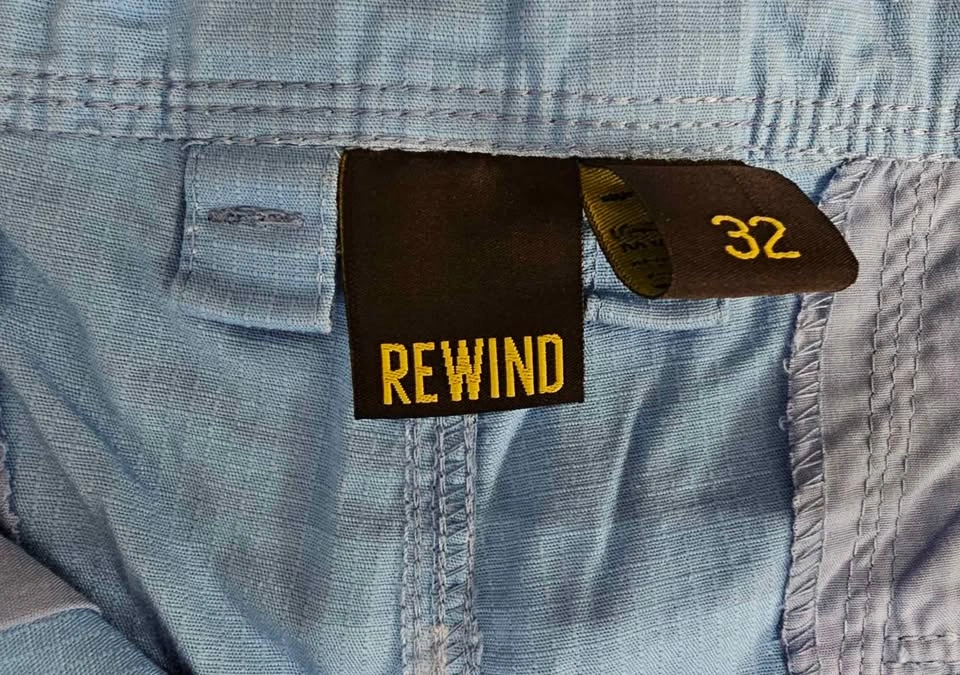REWIND Men's Sky Blue Ripstop Cargo Shorts - Size W32 - photo 3