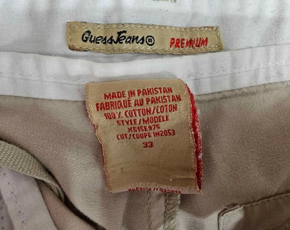 Guess Jeans Premium Men's Beige Cargo Shorts - Size W33 - photo 3