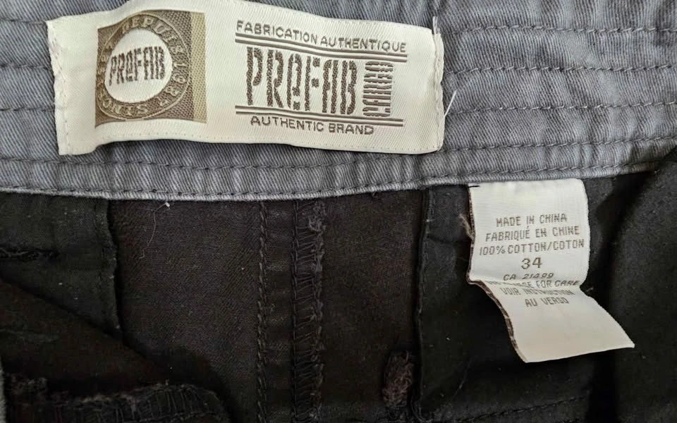 PREFAB Authentic Brand Men's Black Cargo Shorts - Size W34 - photo 3