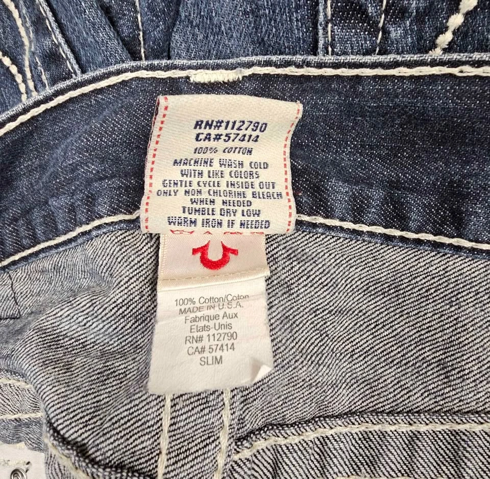 True Religion MADE IN USA Men's Horseshoe Denim Shorts - Size W3 - photo 3