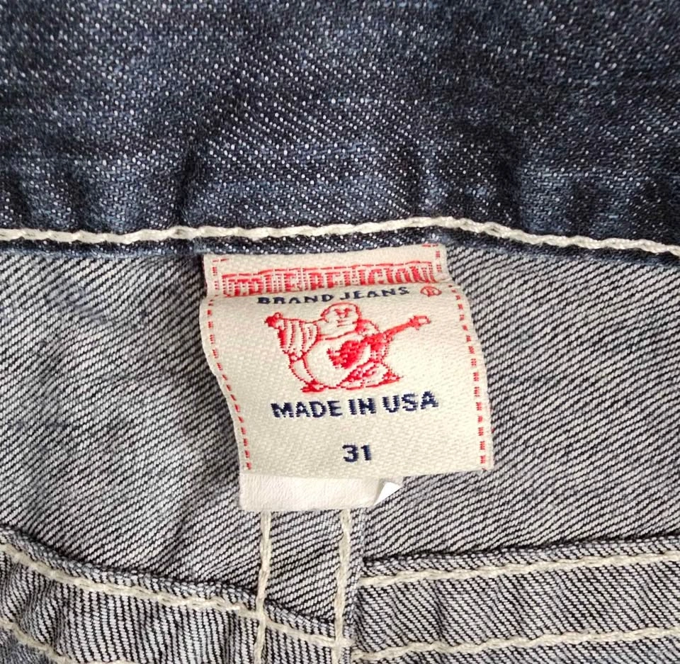 True Religion MADE IN USA Men's Horseshoe Denim Shorts - Size W3 - photo 4
