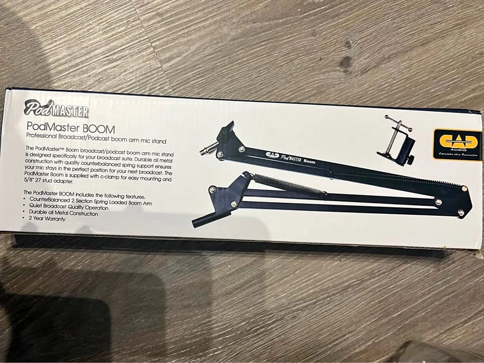 CAD Audio PodMaster BOOM Professional Mic Arm Stand - New