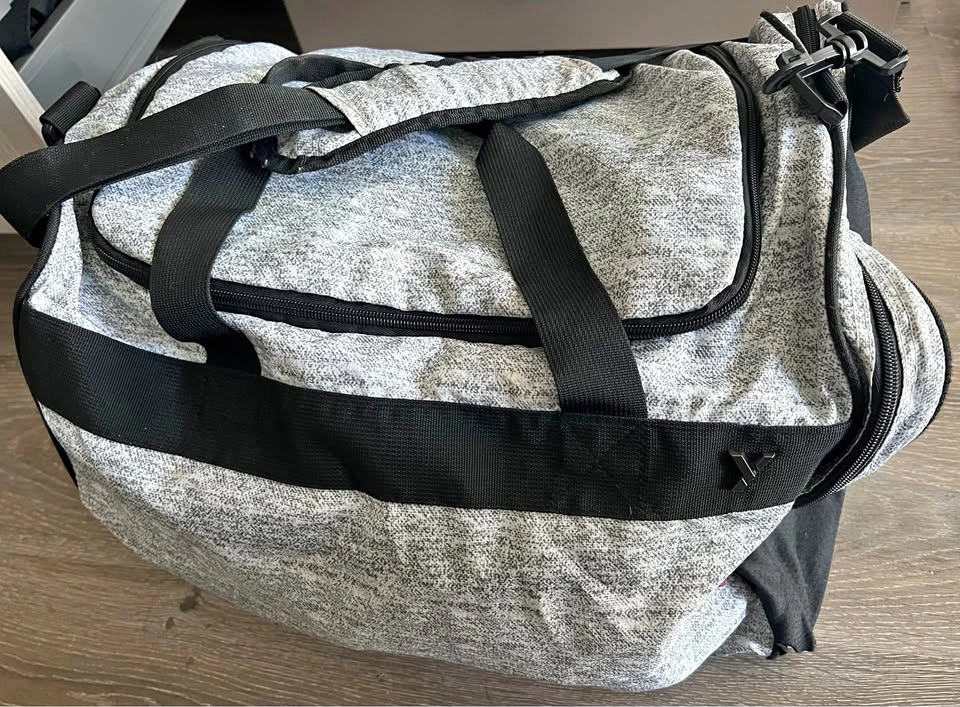 Sleek Heather Gray Gym & Travel Duffel Bag