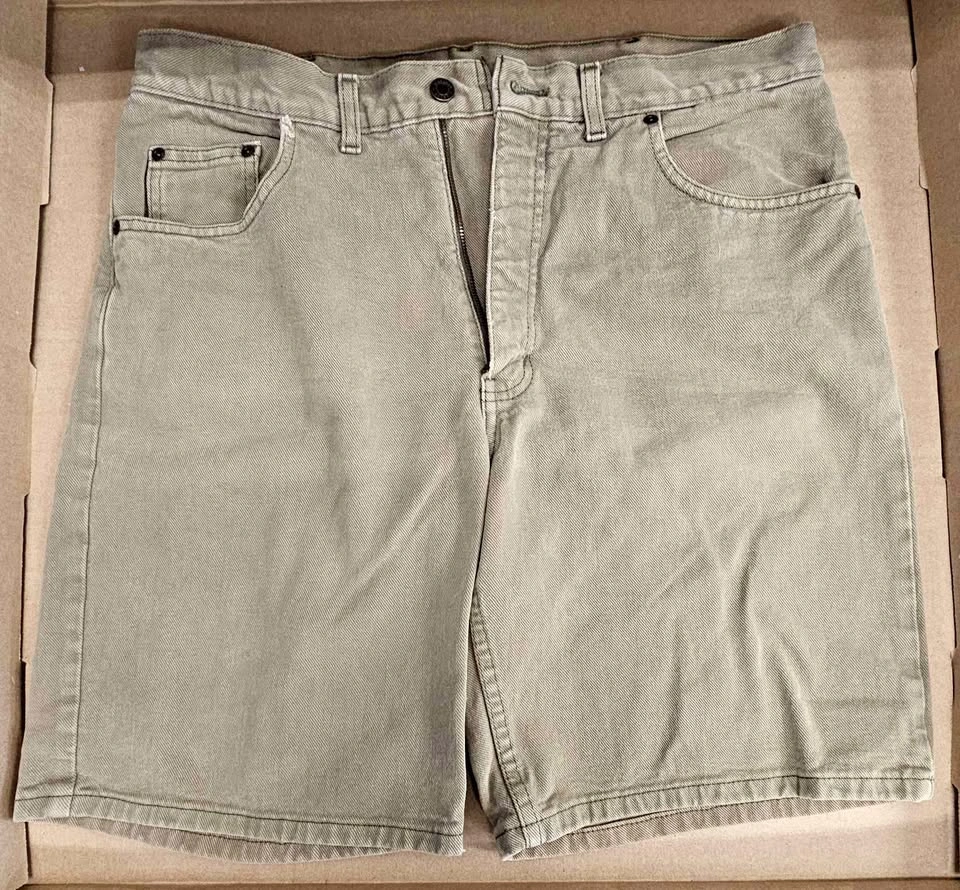 Kirkland Men's Khaki Denim Shorts - Size W34