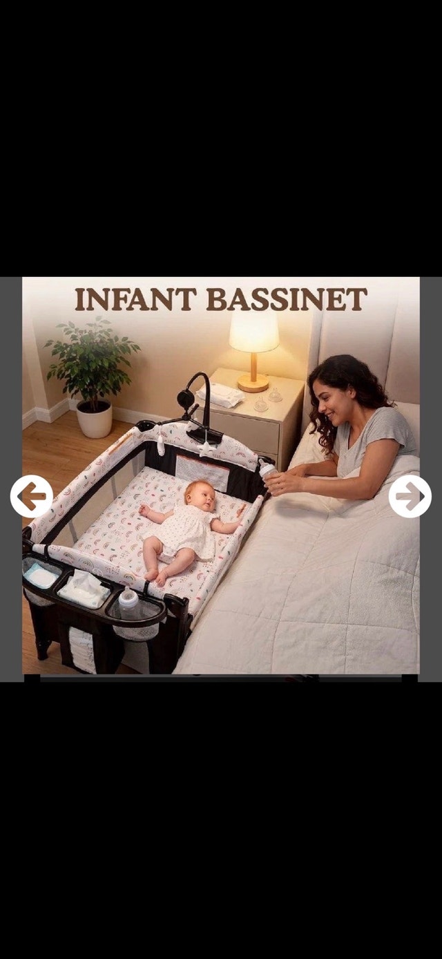 4-in-1 Baby Bassinet, Bedside Sleeper & Pack and Play - photo 3