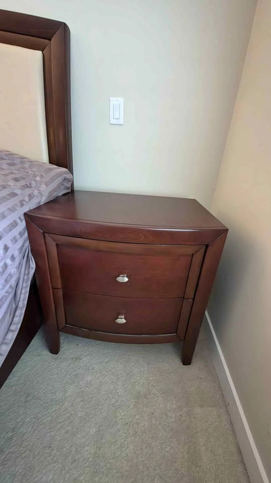 Solid Wood Dresser & 2 Matching Nightstands
