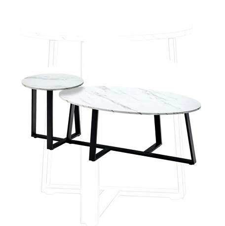 Modern marble-style table set brand new in original packaging