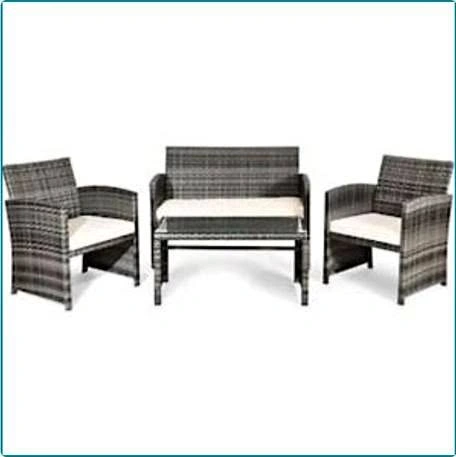 4-piece outdoor patio conversation set