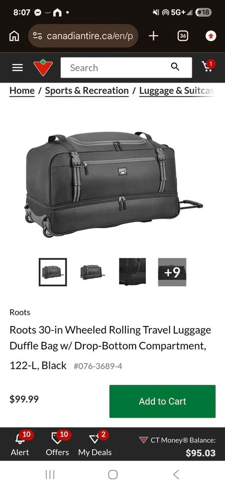 Roots 30-inch wheeled duffel - photo 5