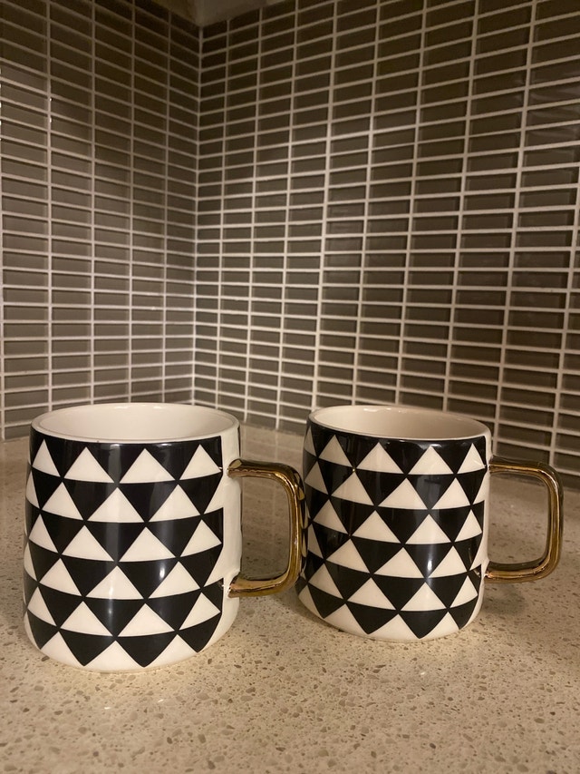 Geometric Triangle Mugs