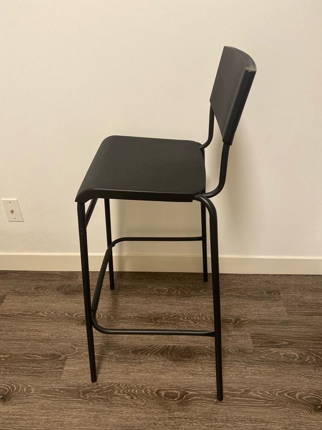 Black Metal Bar Stool - photo 3