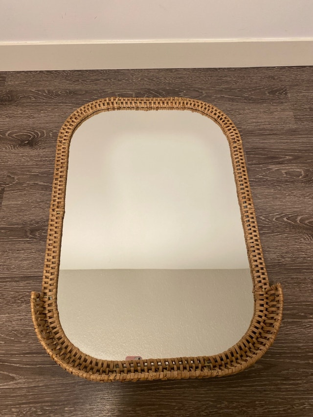 Rattan Mirror Tray