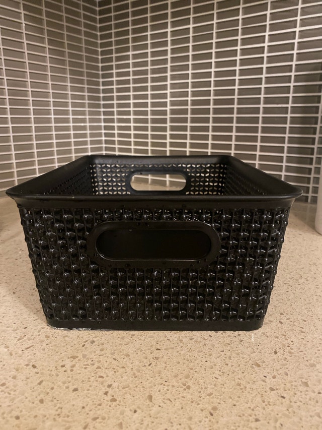 Black Storage Basket - photo 3