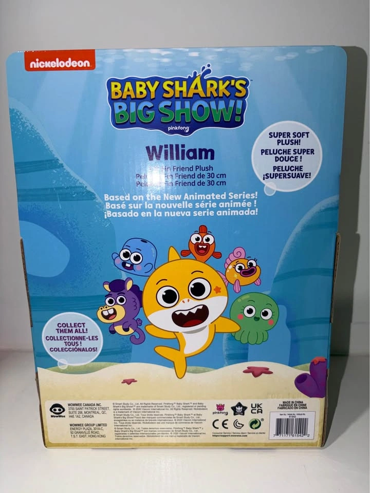 Nickelodeon Pinkfong Baby Shark's Big Show William 12" Fin Frien - photo 2