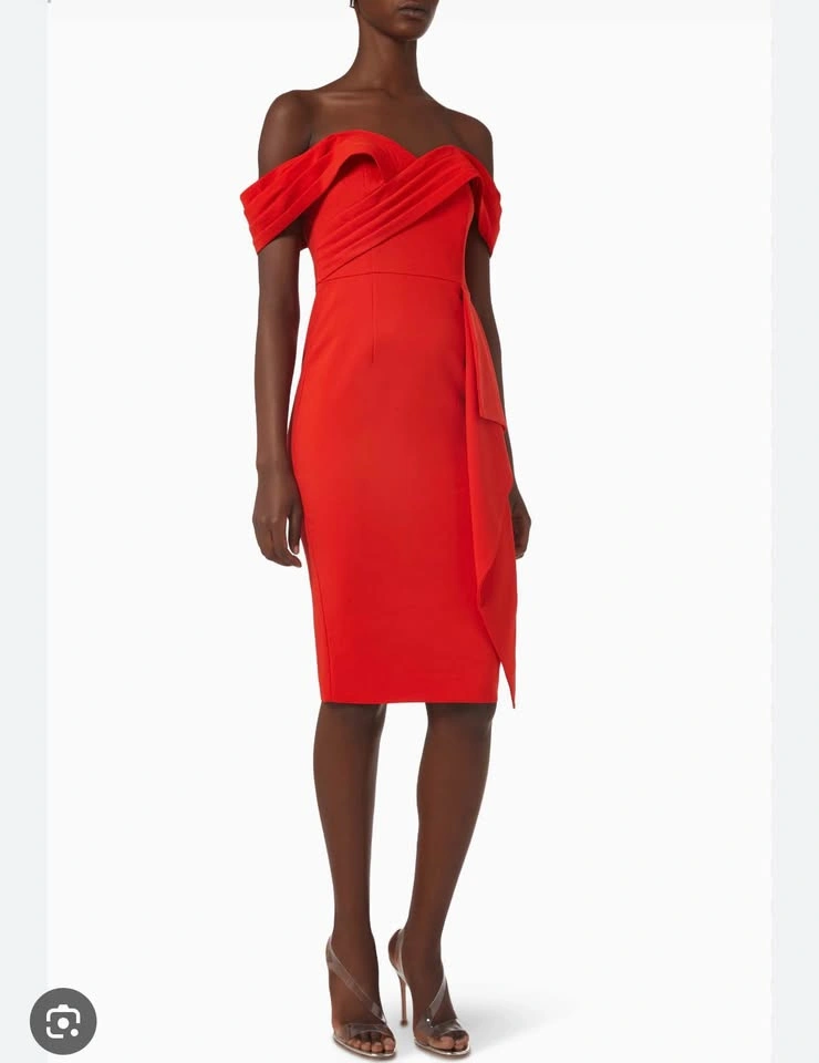 BNWT Lavish Alice pleated bardot midi dress (size US6/UK10) - photo 2