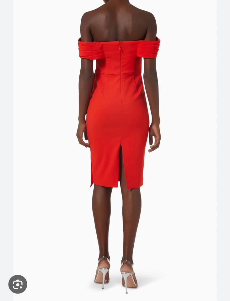 BNWT Lavish Alice pleated bardot midi dress (size US6/UK10) - photo 3