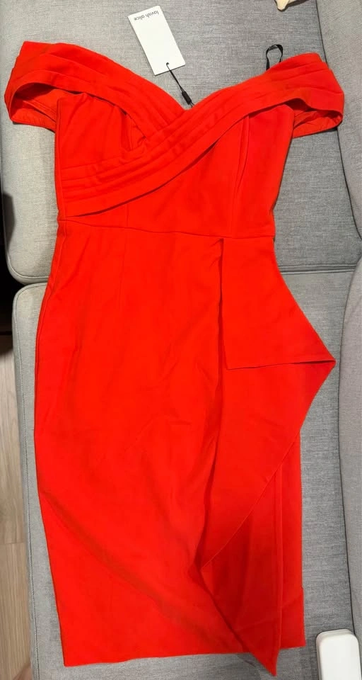 BNWT Lavish Alice pleated bardot midi dress (size US6/UK10) - photo 4
