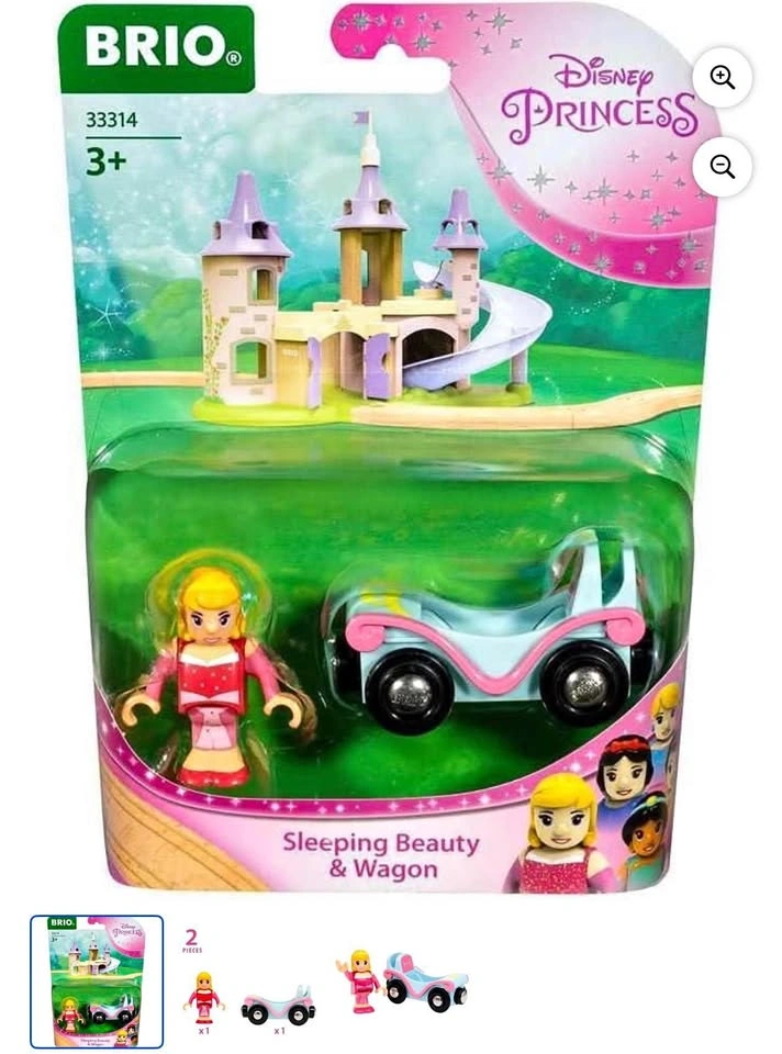 BRIO Disney Princess Sleeping Beauty & Belle Wagon Set $20 each