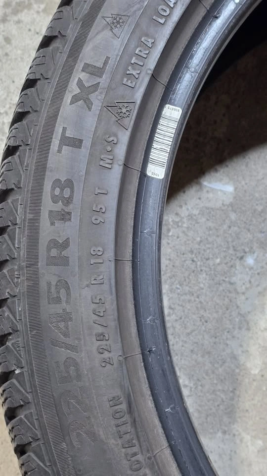 2 tires only 225/45/18 Continental winter tires - photo 4