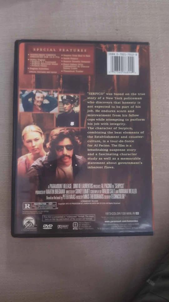 Serpico DVD Al Pacino Widescreen Collection - photo 2