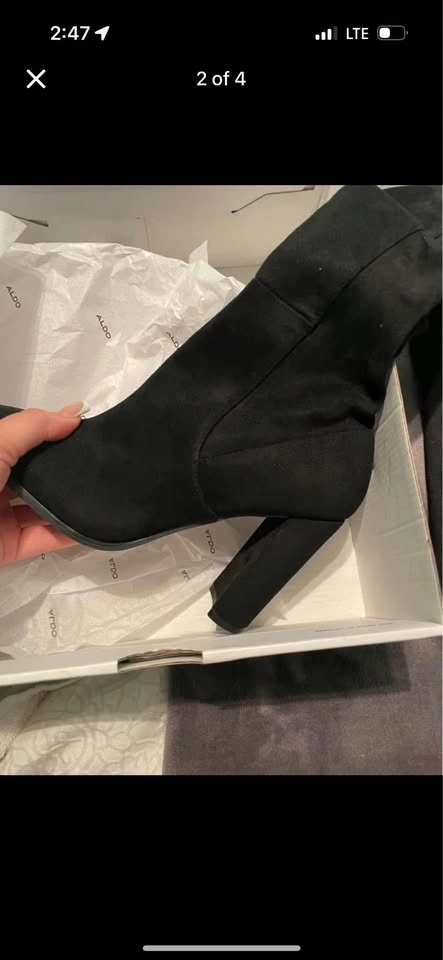 Knee high suede boots - photo 2