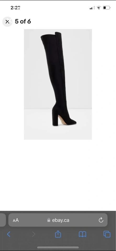 Knee high suede boots - photo 4