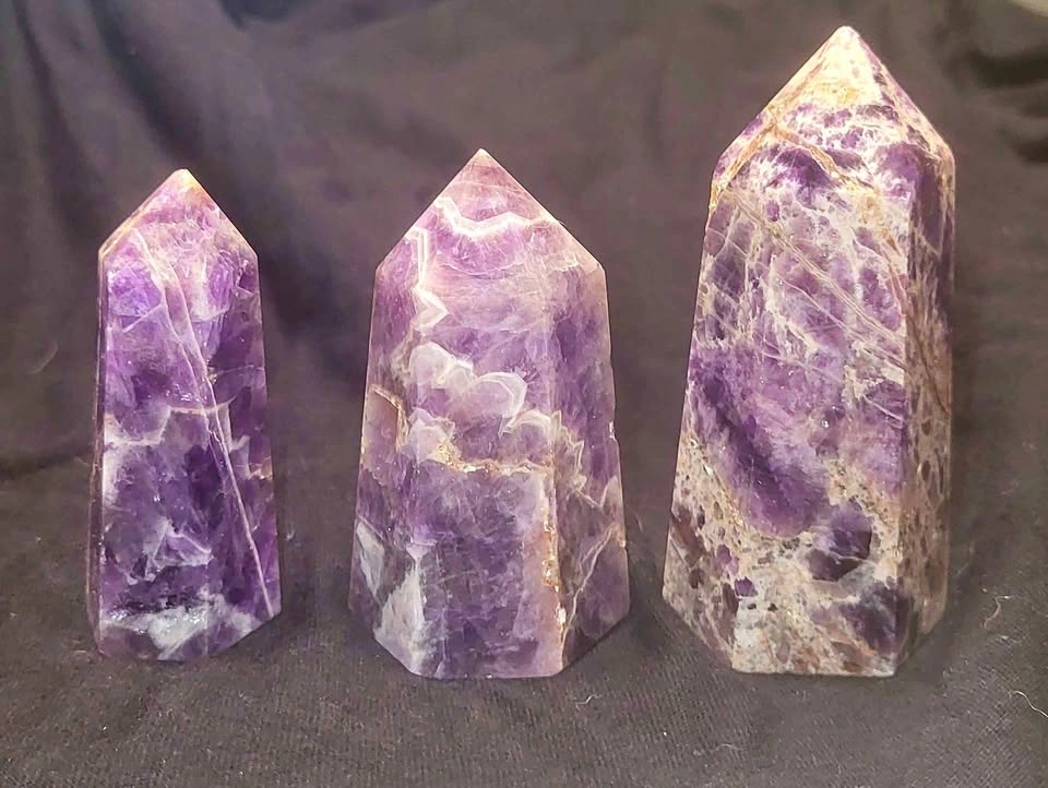 Dream Amethyst Crystals lot of 3