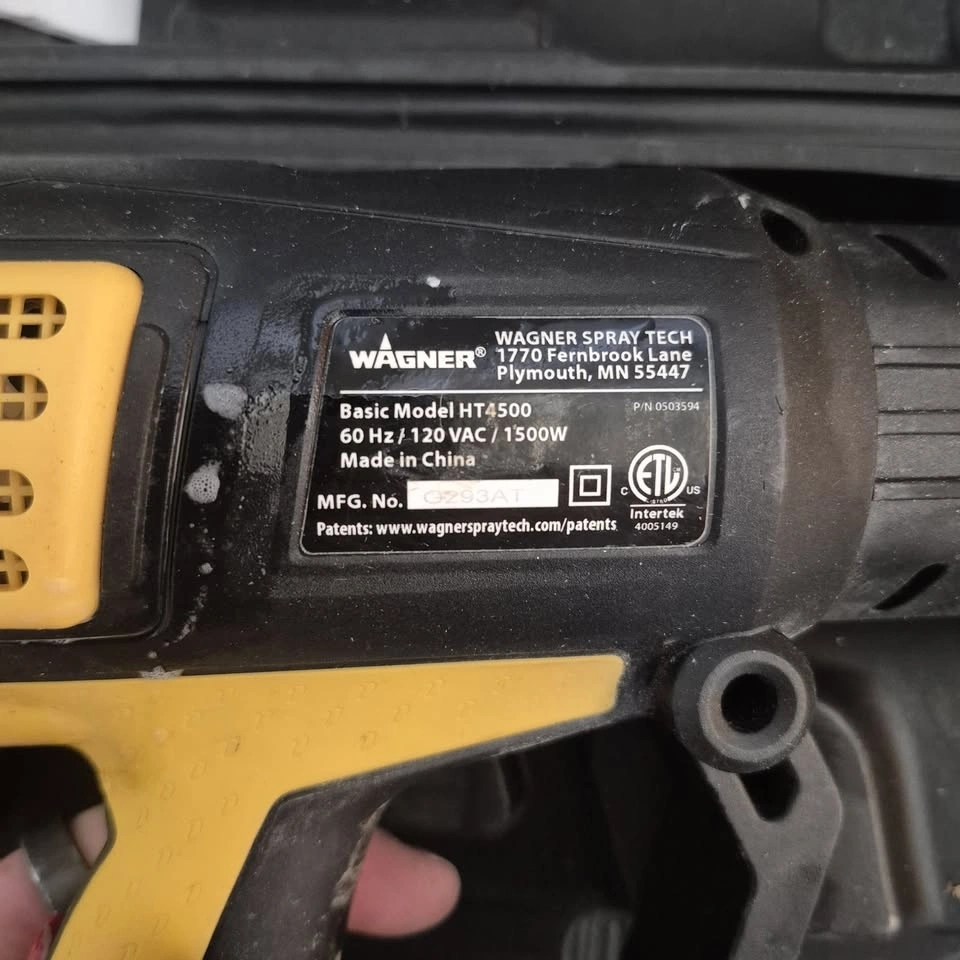 Wagner HT4500 1500W Heat Gun Kit - Case + 4 Nozzles - photo 2