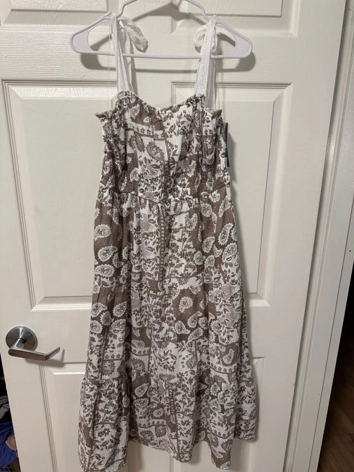 Shoulder tie midi dress - photo 2
