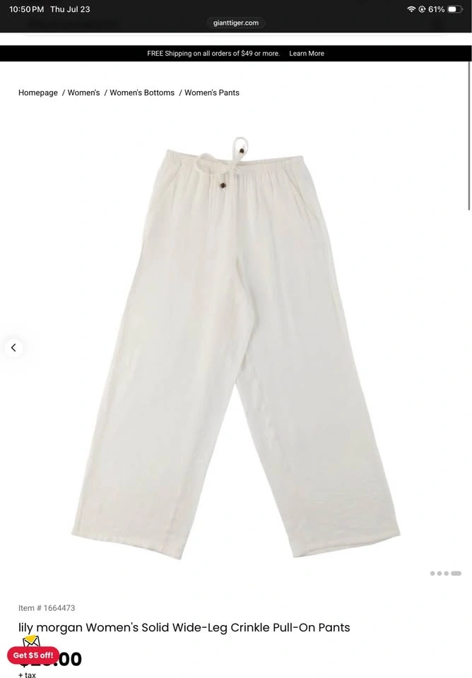 Wide leg flowy white pants - photo 2