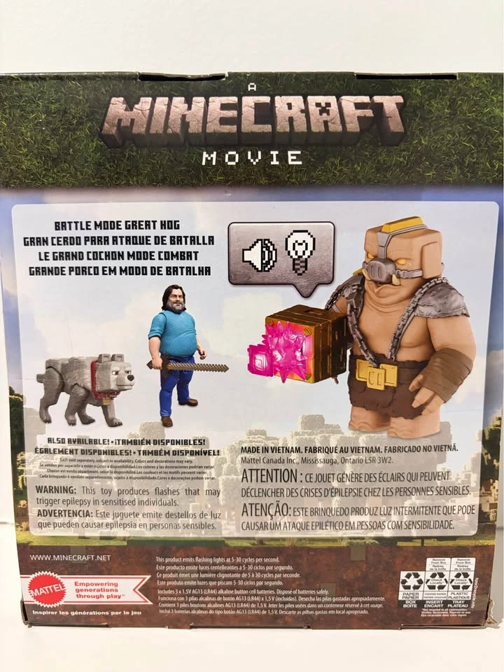Minecraft Battle Mode Great Hog Large Action Figure - photo 2