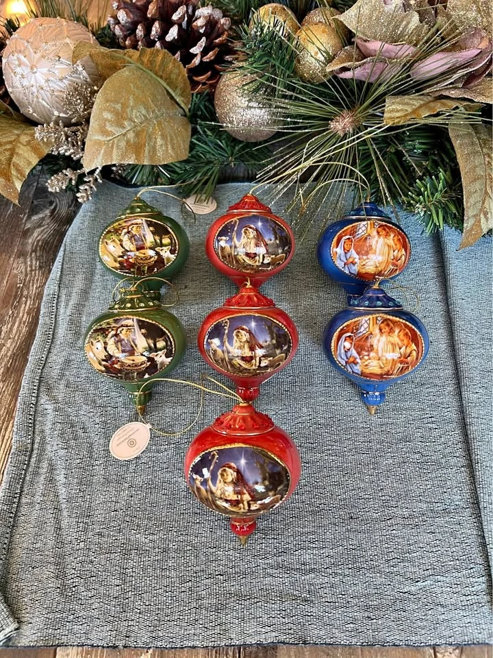 Bradford Oh Little Town Of Bethlehem Christmas Ornaments
