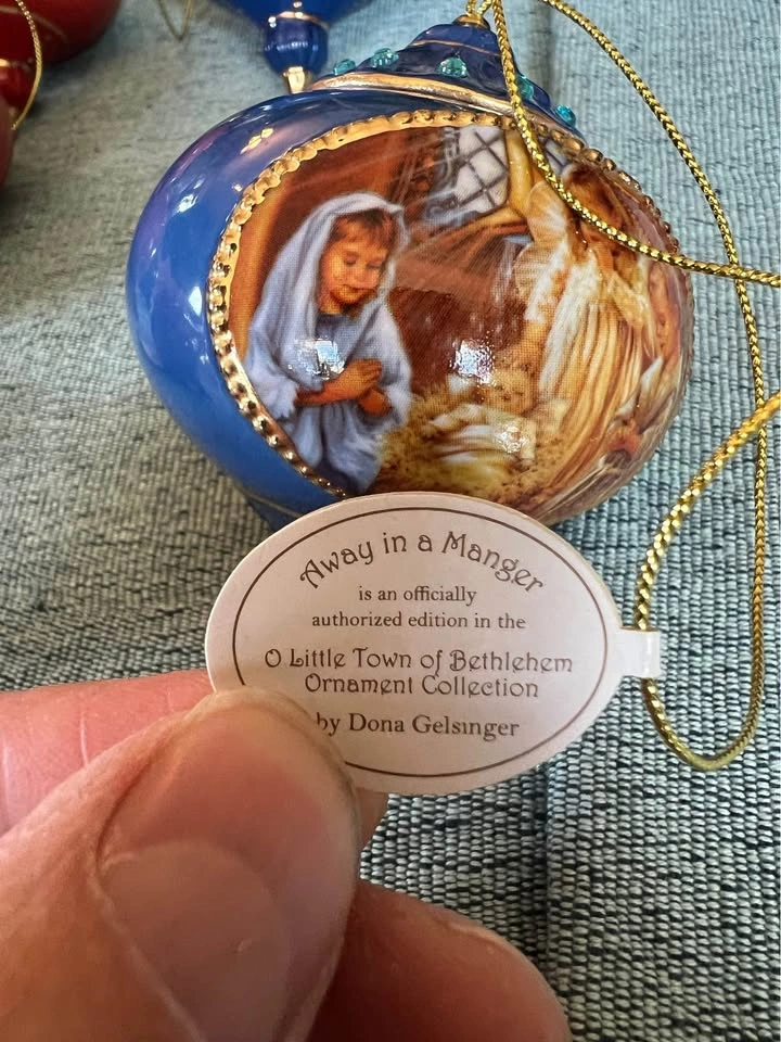 Bradford Oh Little Town Of Bethlehem Christmas Ornaments - photo 4