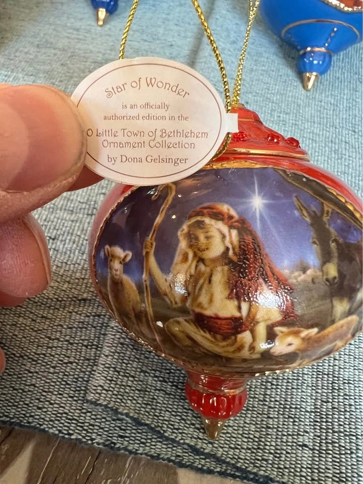 Bradford Oh Little Town Of Bethlehem Christmas Ornaments - photo 5